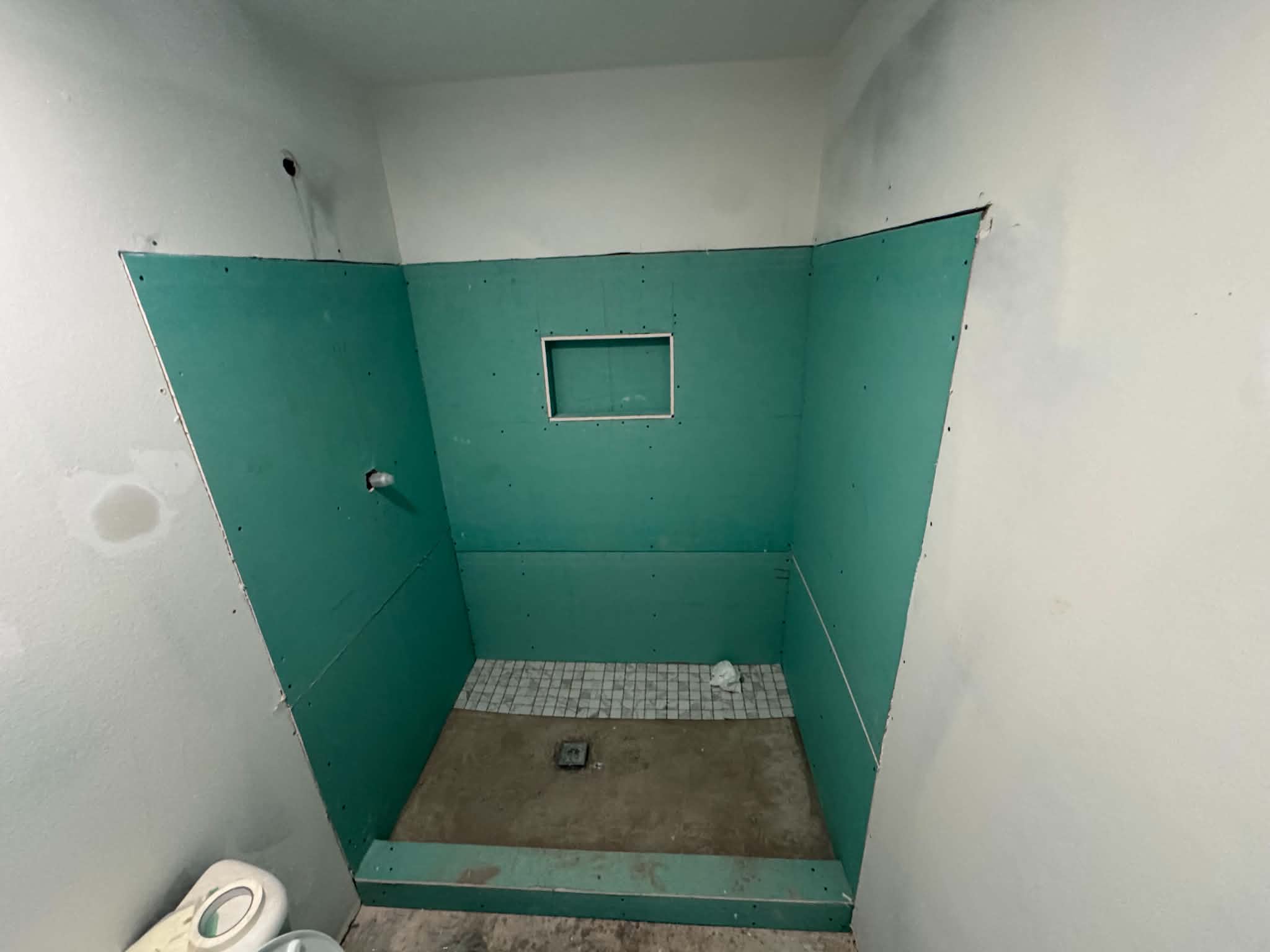 Bathroom waterproofing installation
