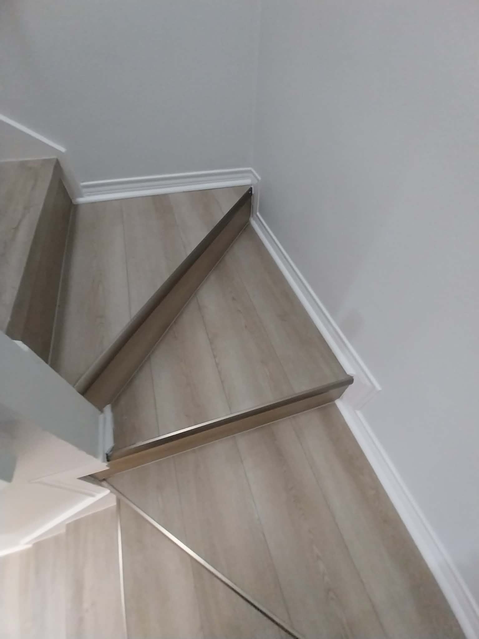 Laminate flooring on staircase