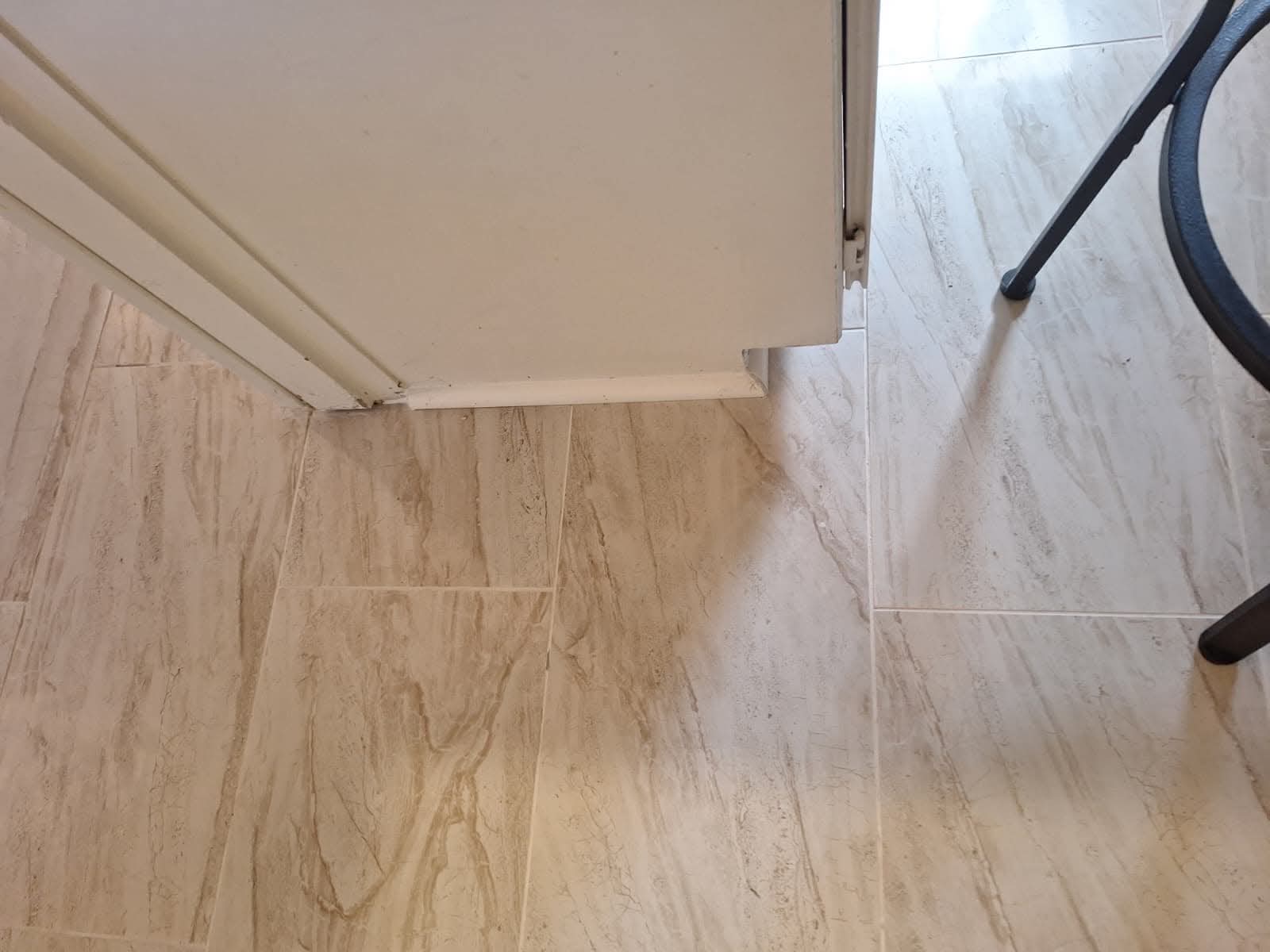 Marble tile flooring detail