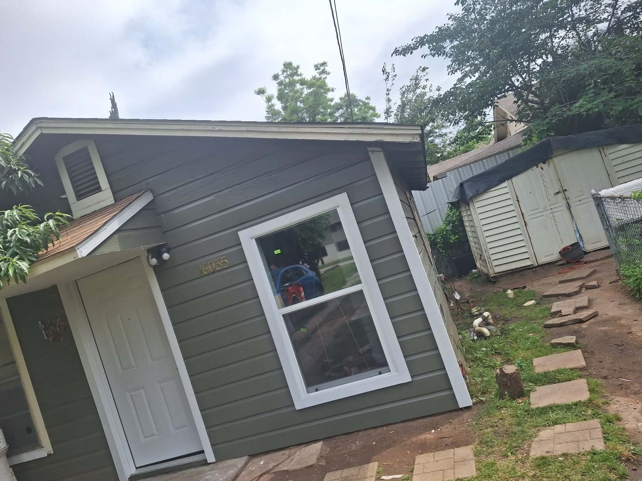 Exterior siding and window installation
